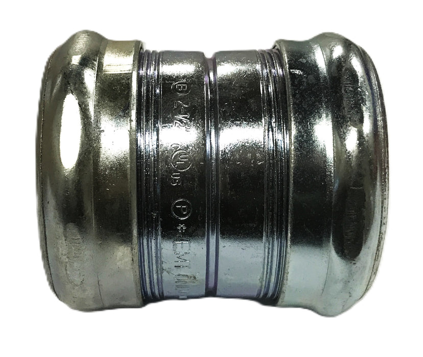 Bridgeport 2-1/2 inch Steel Compression Coupling 266 [Lot of 2] NOS