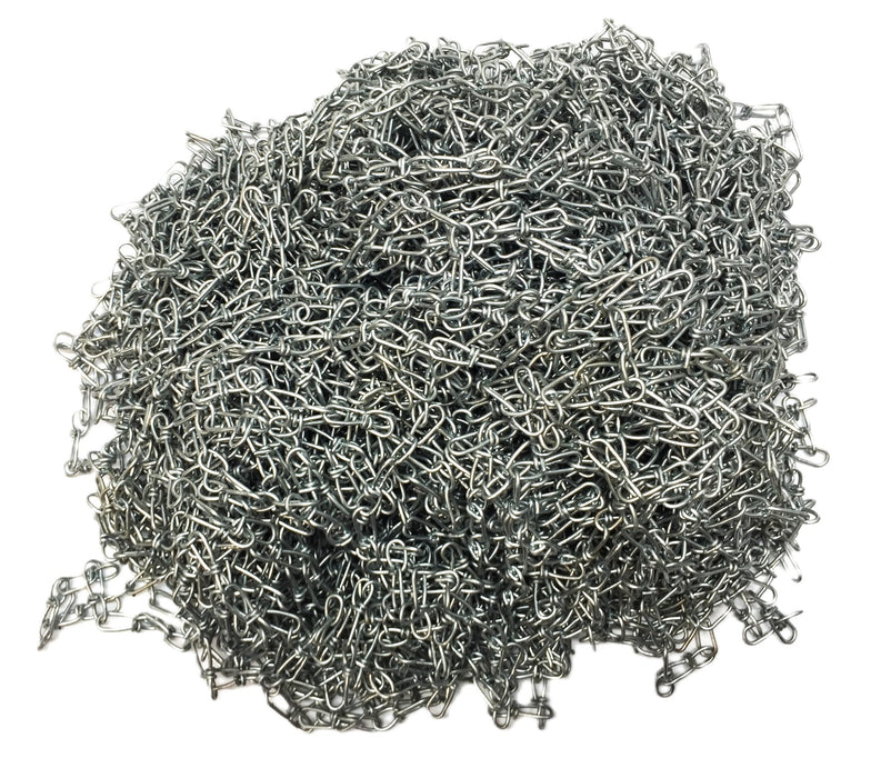 Unbranded #5-300' CTN Double-Loop Bright Galvanized Chain 11016 NOS