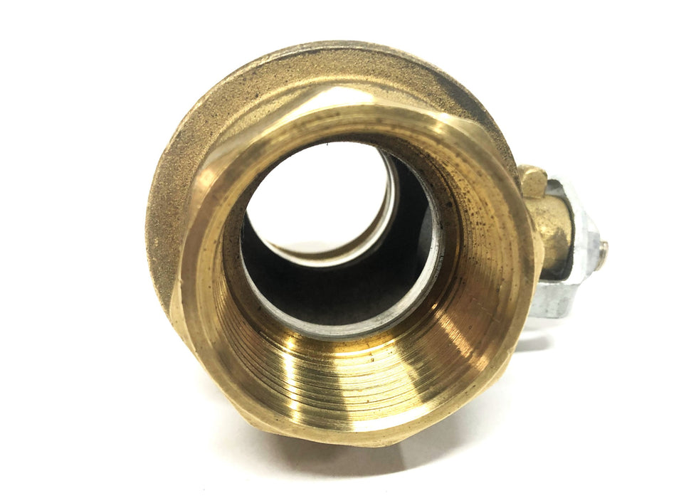 Rub 1-1/2 Inch Brass Ball Valve 600 CWP PN40MS58 NOS