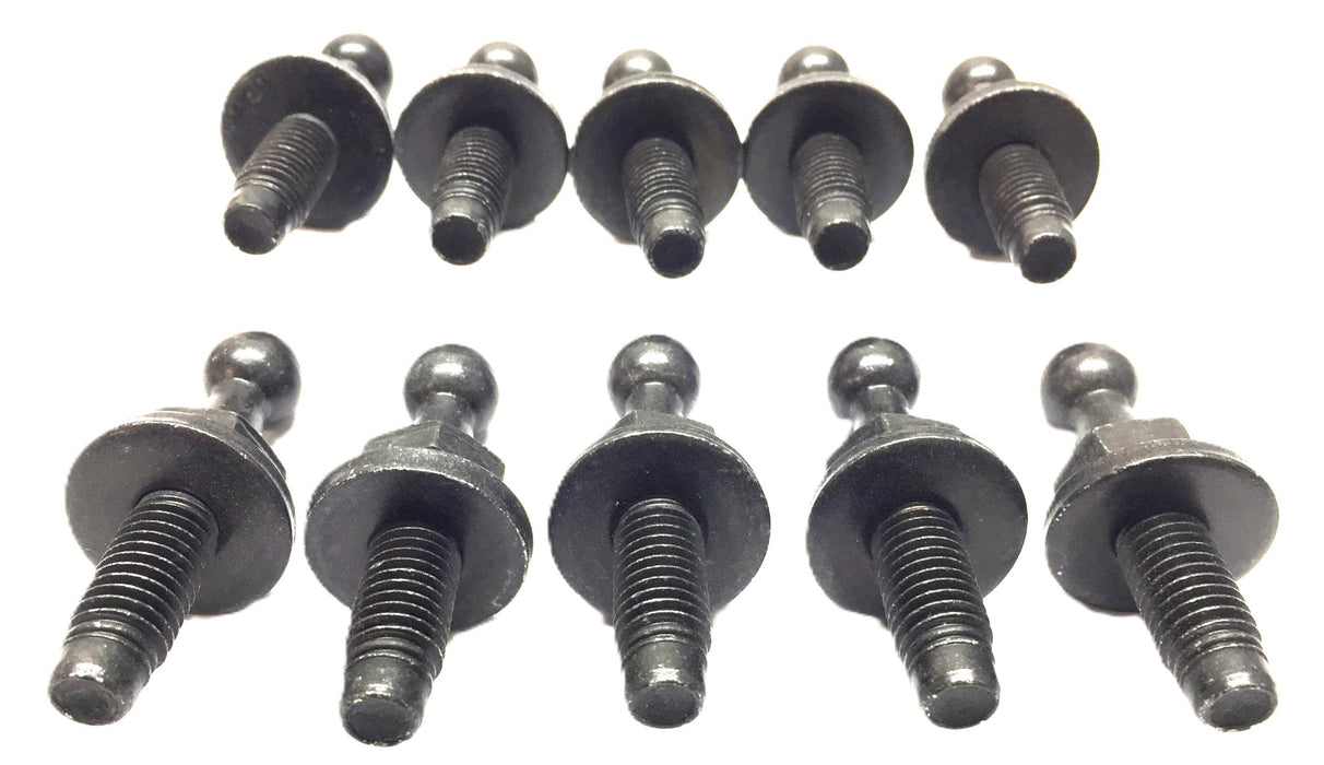 Norm Black Steel Ball Stud and Washer M8 x 25mm 11625 [Lot of 10] NOS