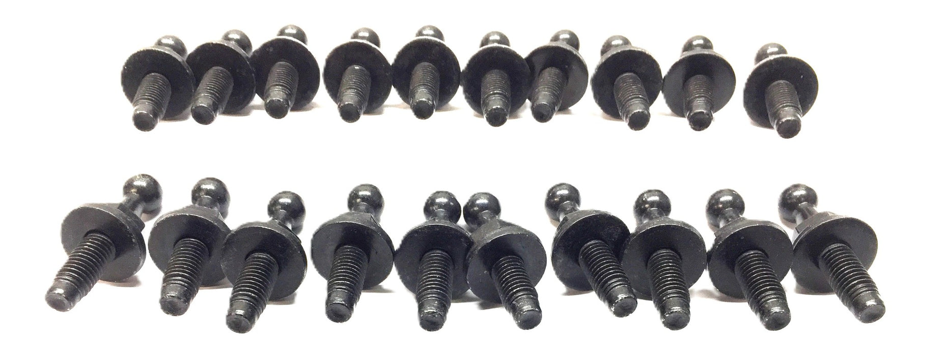 Norm Black Steel Ball Stud and Washer M8 x 25mm 11625 [Lot of 20] NOS