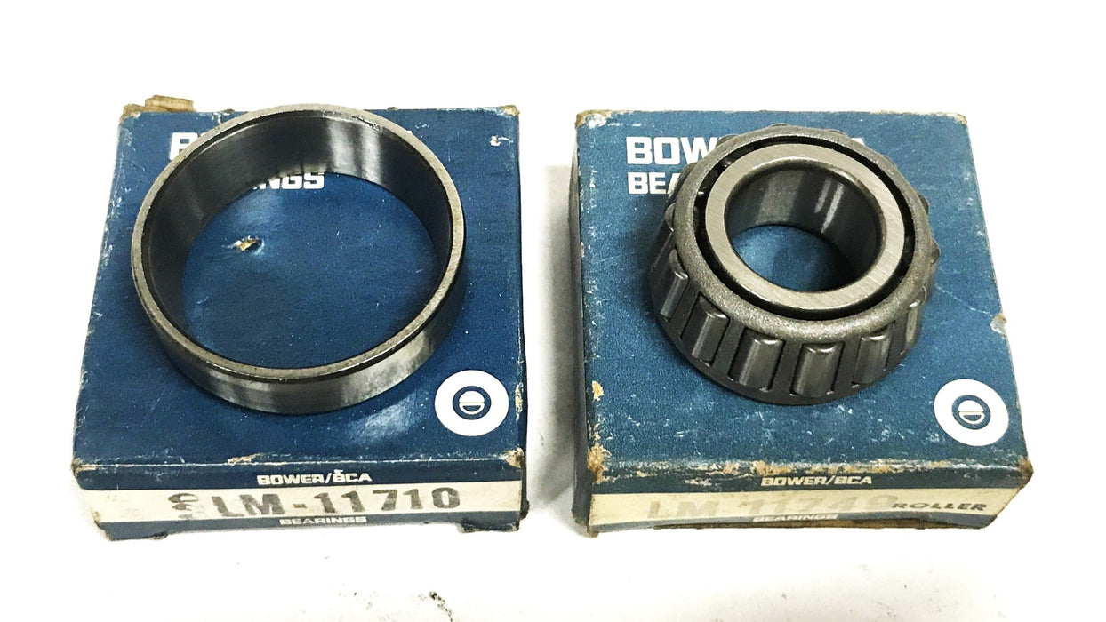 Bower/Tyson Tapered Roller Bearing Cone and Cup LM11749/LM11710 [Lot of 3] NOS