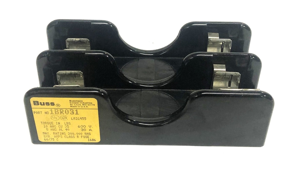 Bussmann 600V 30A Fuse Holder 1BR031 USED