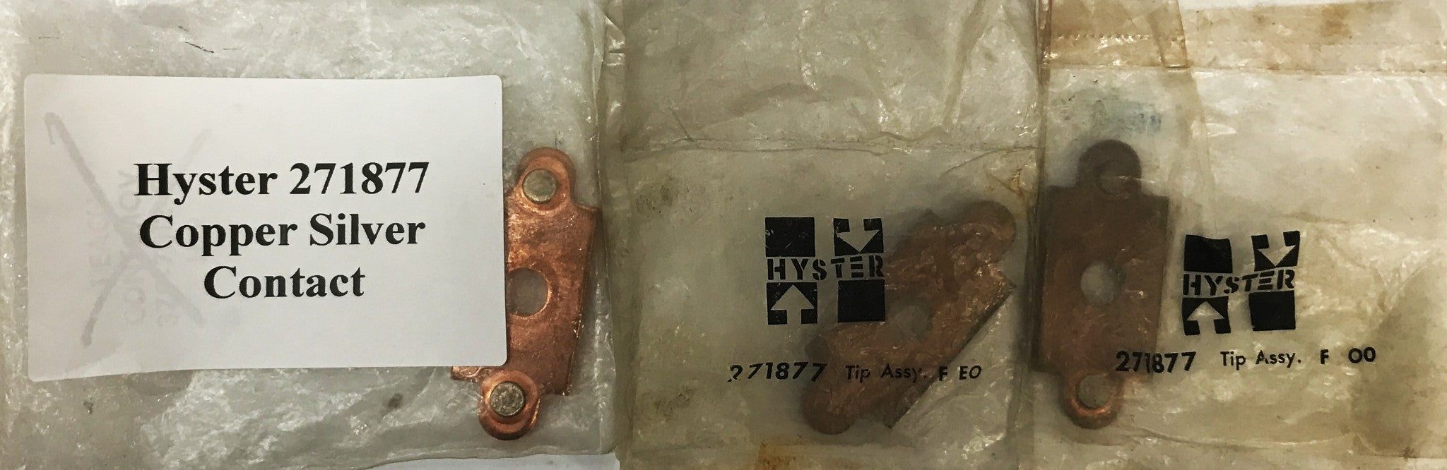 Hyster Forklift Copper Silver Contact 271877 [Lot of 3] NOS