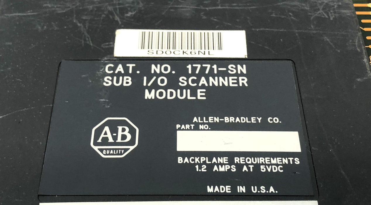 Allen-Bradley REV-E1 Control Board 960251 W/ Enclosure 1771-SN USED