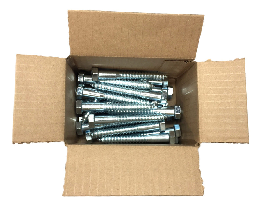 Suburban Bolt 1/2"-6 x 4" Zinc Hex Head Lag Bolt Screw 486564 [Lot of 25] NOS