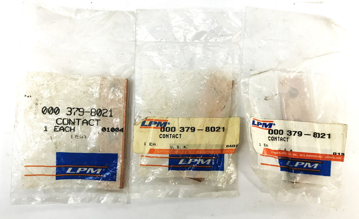 LPM/Total Source Forklift Copper Silver Contact 379-8021 [Lot of 3] NOS