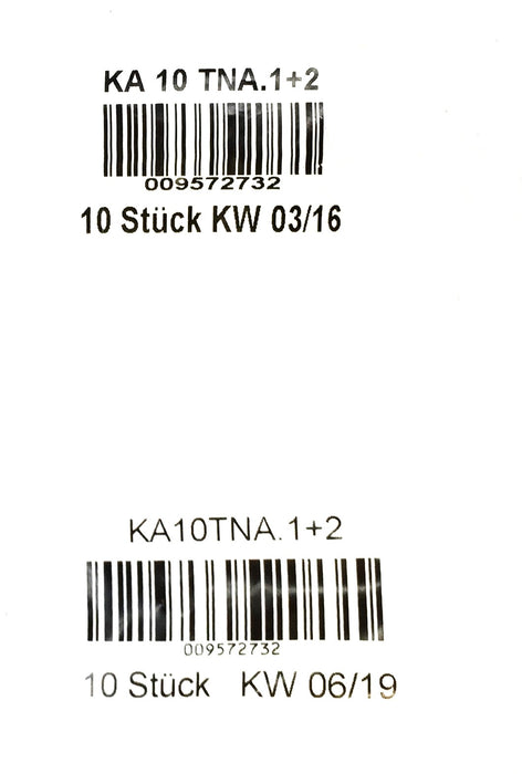 INA Closing Plug Pack (10pcs) KA 10 TNA.1+2 [Lot of 2] NOS