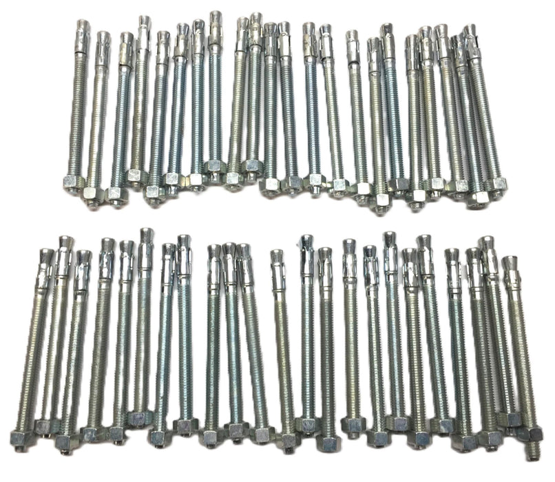 Powers 3/8" x 5" Anchor Wedge Bolt w/Nut (No Washer) [Lot of 45] NOS