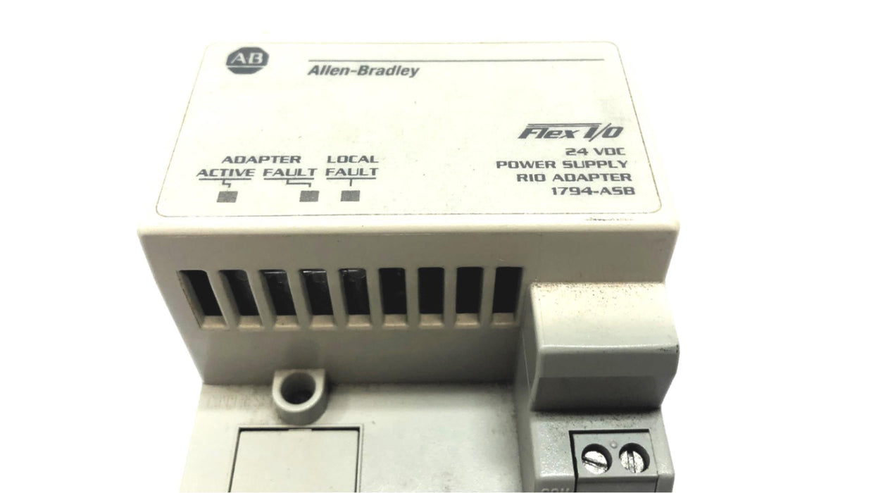 Allen-Bradley Flex I/O 24 VDC Power Supply RIO Adapter 1794-ASB USED