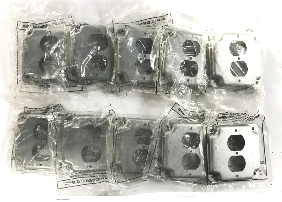 Emerson/Appleton Raised Surface Duplex Receptacle Cover 503536 [Lot of 10] NOS