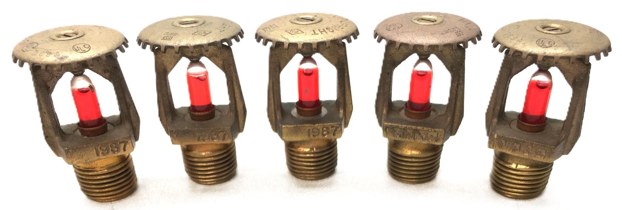 Viking 1987 Pendant Sprinkler Head 589A [Lot of 5] NOS