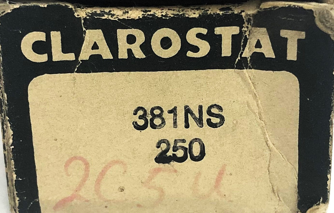 Clarostat Potentiometer 381NS 250 NOS