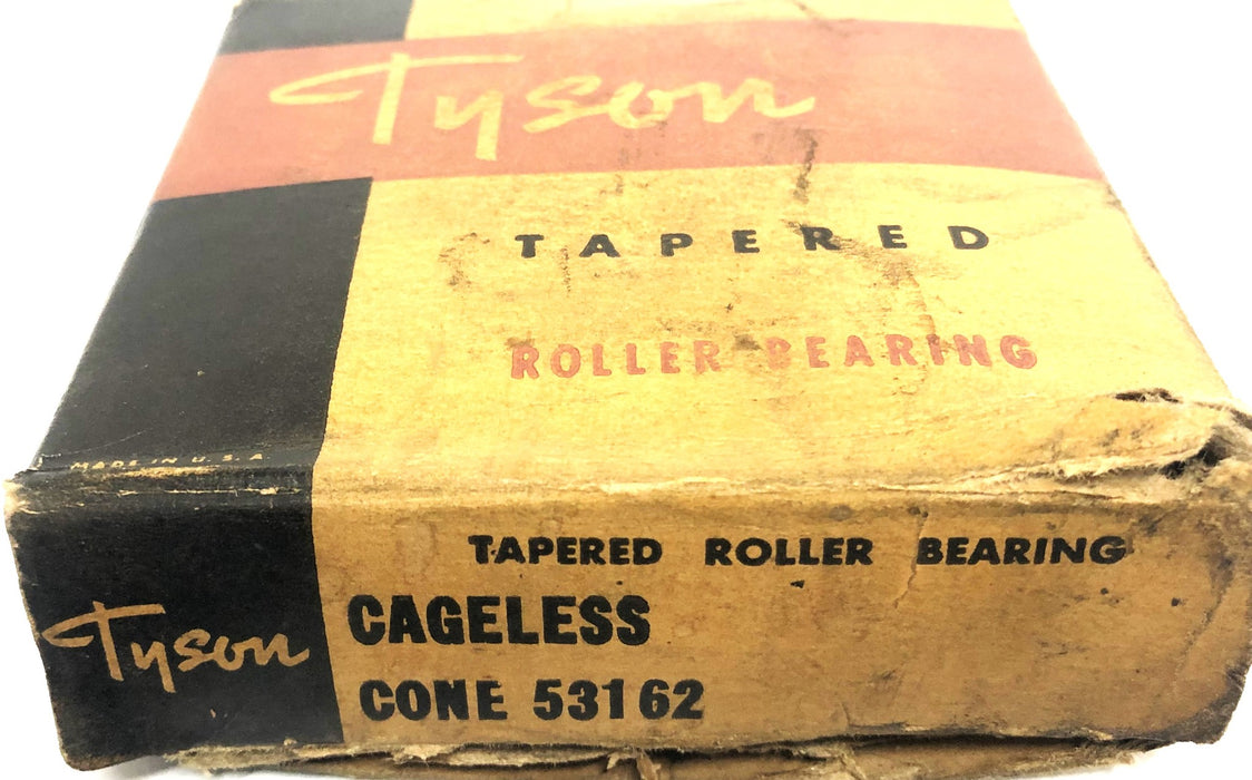 Tyson Tapered Roller Bearing Cone 53162CM NOS