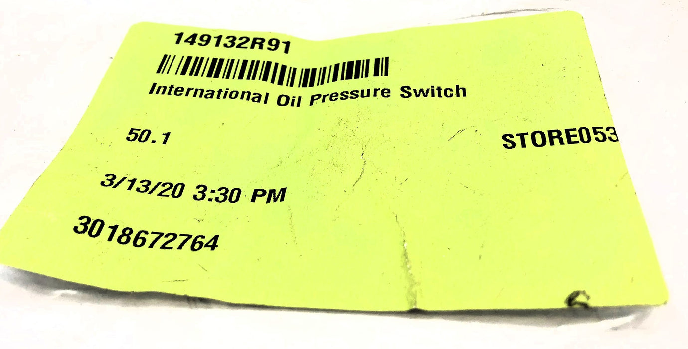International Oil Pressure Switch 149132R91 USED