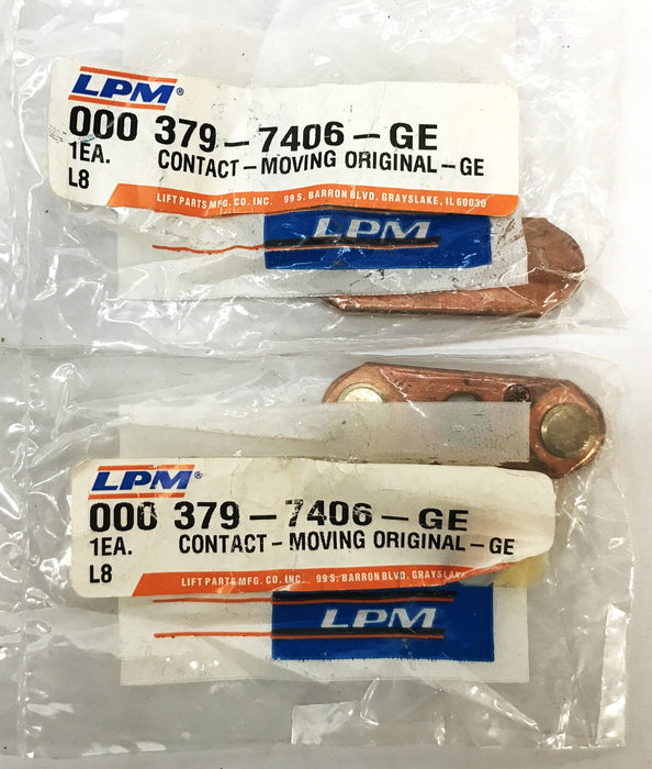 LPM Forklift Copper Silver Contact 379-7406-GE [Lot of 2] NOS