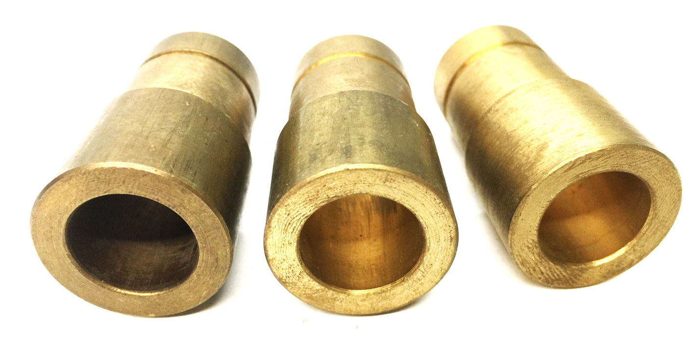 Unbranded 1.77"x .86"x .57" Brass Flange (.98") Bushing [Lot of 3] NOS