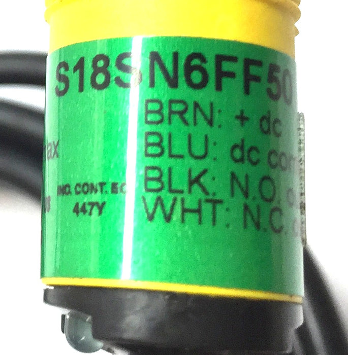 Banner Photoelectric Switch Sensor S18SN6FF50 USED