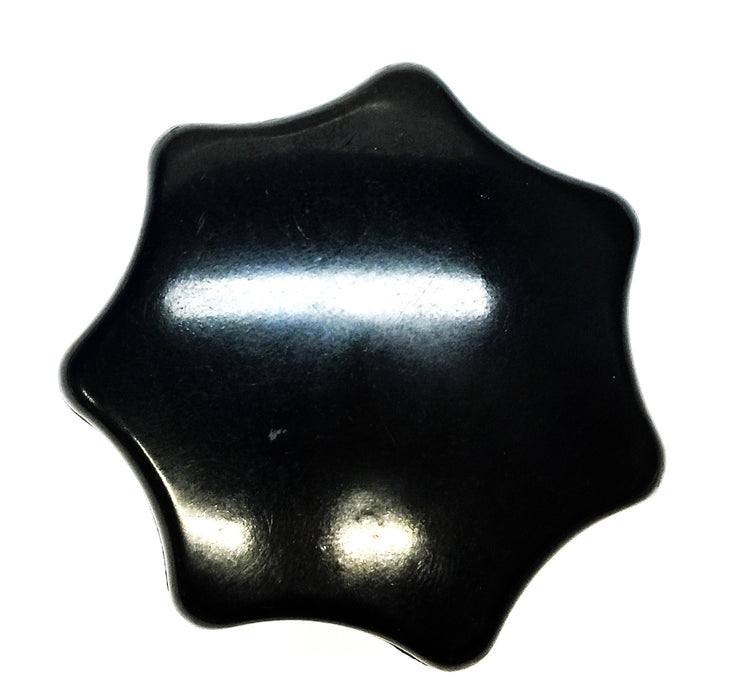 Unbranded 7-Point Plastic Black Star Knob with 1/2" Bore [Lot of 11] NOS
