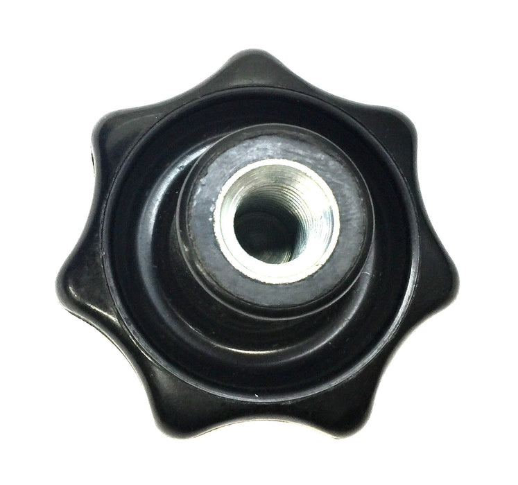 Unbranded 7-Point Plastic Black Star Knob with 1/2" Bore [Lot of 11] NOS