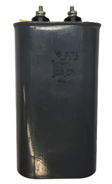 General Electric/GE 120VAC/60Hz 250VDC Capacitor 97F7507FC USED