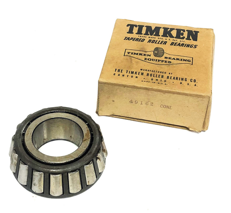 Timken Tapered Roller Bearing Cone 49162 NOS