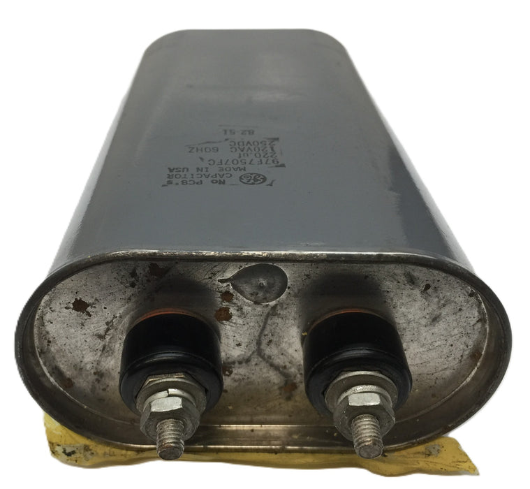General Electric/GE 120VAC/60Hz 250VDC Capacitor 97F7507FC USED