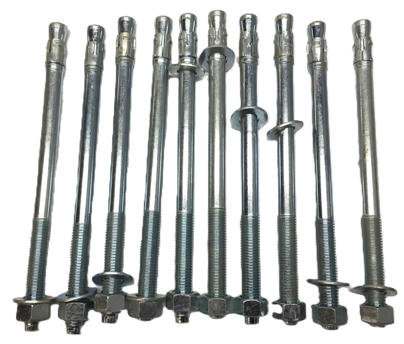 Ultrawedge 3/4"x12" Stainless Steel Wedge Anchor with Nut/Washer [Lot of 10] NOS