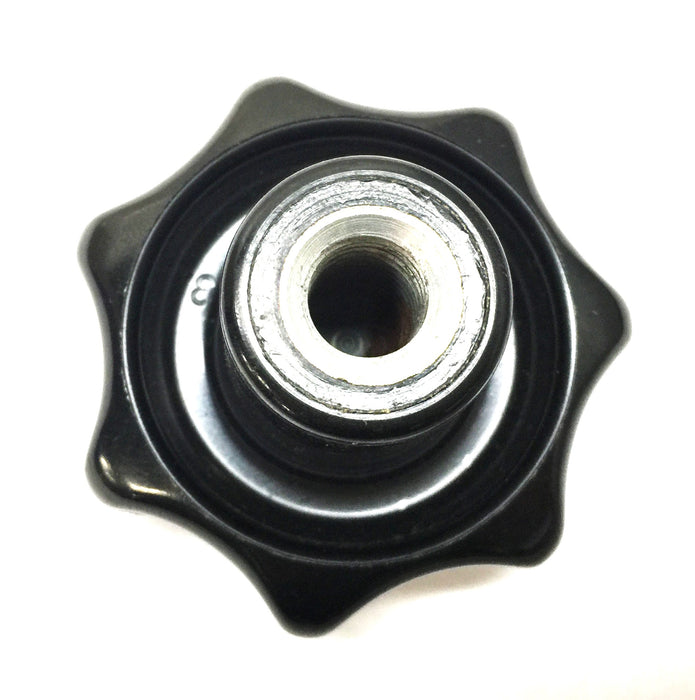 Unbranded 7-Point Plastic Black Star Knob with 1/2" Bore [Lot of 11] NOS