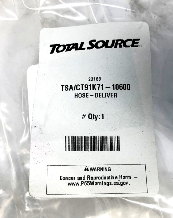 Total Source Vitillo 3/4 Inch Deliver Hose CT91K71-10600 NOS