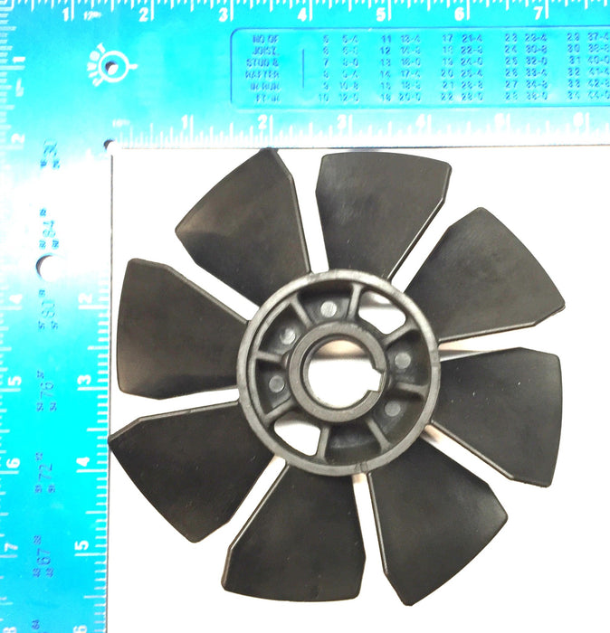 Busch Black Plastic Fan Blade with 0.80 Bore with Keyway 0524120370 NOS