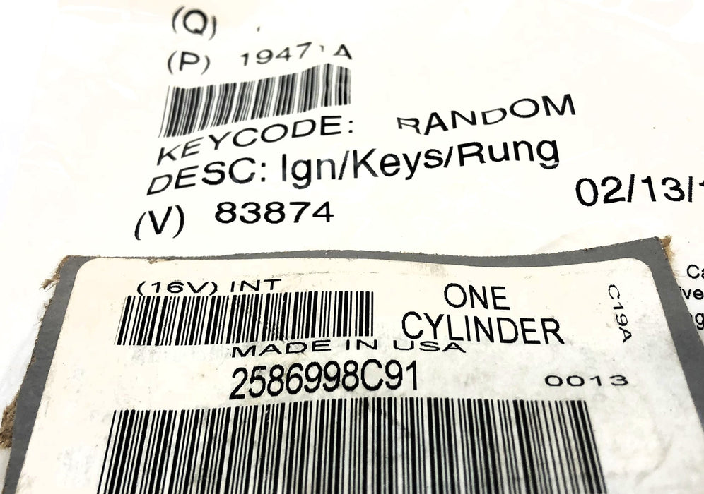 International Ign/Keys/Rung For Cylinder #2586998C91 (NO Cylinder) 19471A NOS