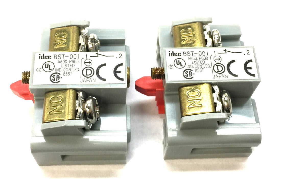 IDEC Contact Block BST-001 [Lot of 2] NOS