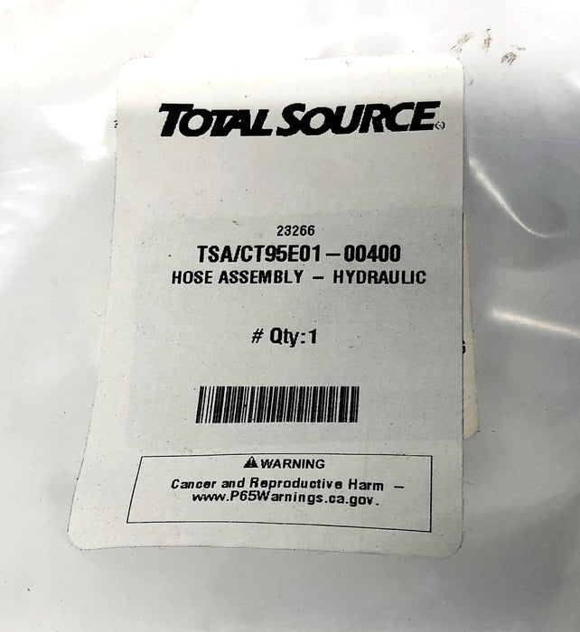 Total Source Hydraulic Hose Assembly CT95E01-00400 NOS