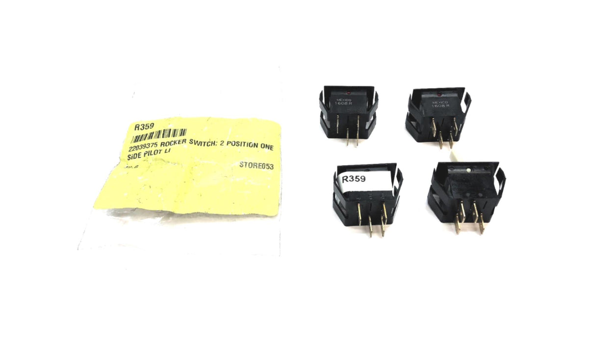 Carling 2 Position Paddle Switch 22039375 (R359) (1608R) [Lot of 4] NOS