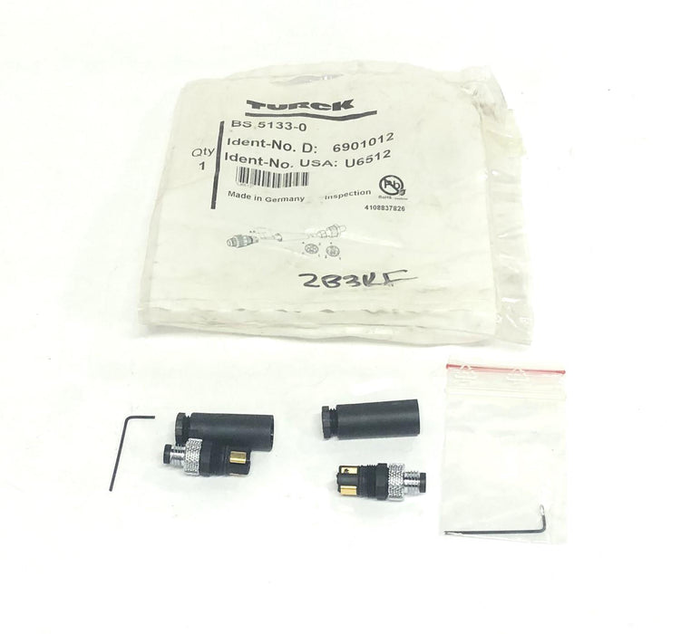 Turck Male Connector BS 5133-0 [Lot of 2] NOS