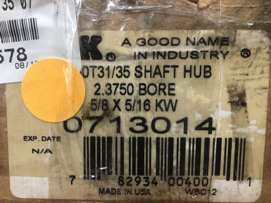 Falk 1050T Hub 2.3750 inch Bore 5/8 x 5/16 KW 713014 NOS