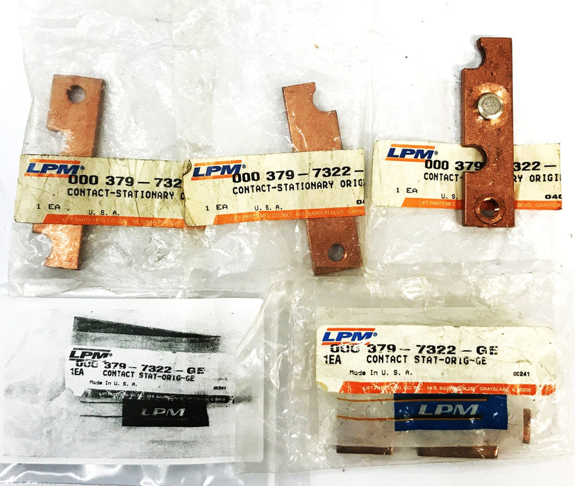 LPM Forklift Copper Silver Contact 379-7322-GE [Lot of 5] NOS