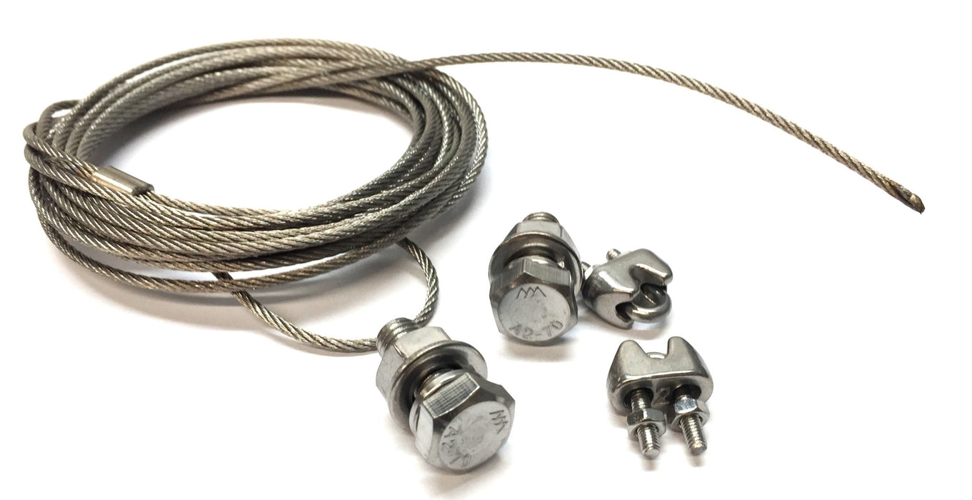 Unbranded Safety Cable Kit for Overhead Mounted Air Circulator NOS