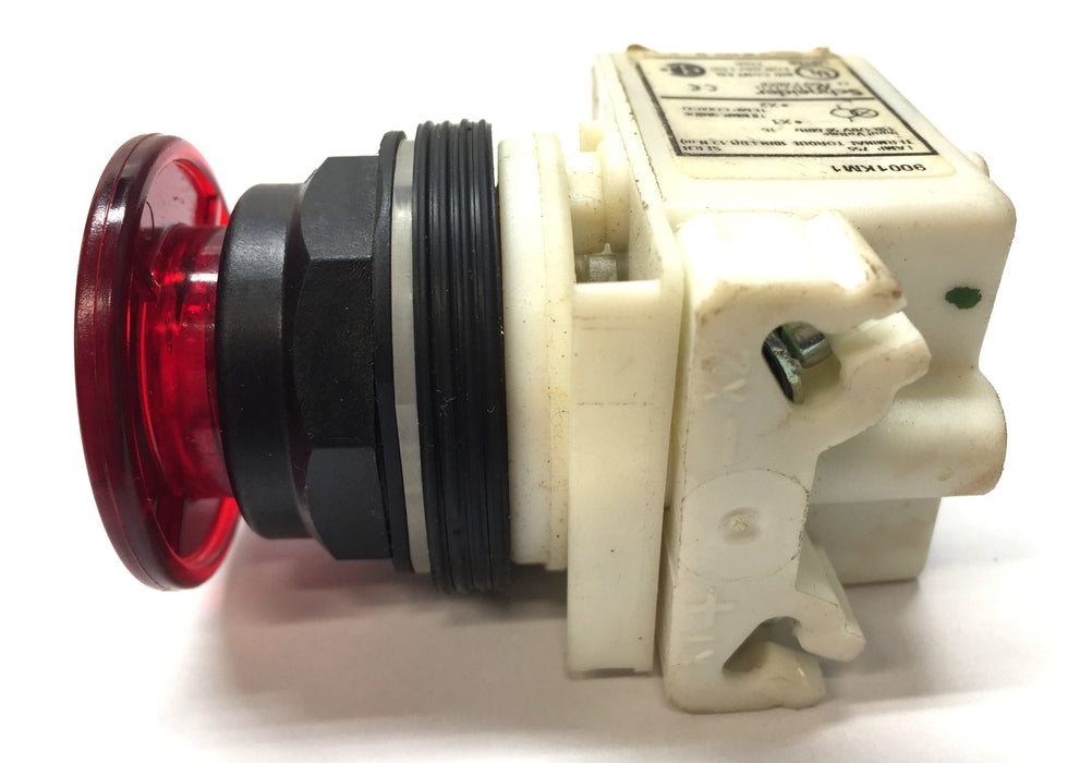 Schneider Electric 110-120v 50-60Hz Red Push Button 9001KM1 USED