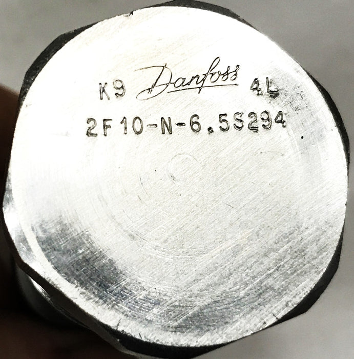 Danfoss Hydraulic Flow Regulator Cartridge Valve 2F10-N-6.5S294 NOS