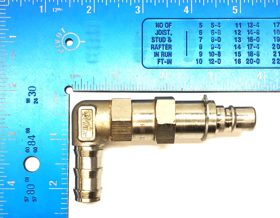 Staubli 90-Degree Temperature Control Hydraulic Fitting RMF152.102 USED