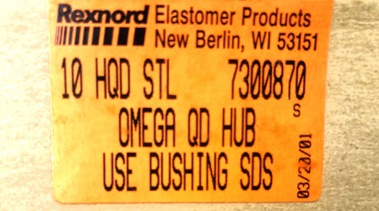 Rexnord Omega QD Hub 10 HQD STL 7300870 NOS