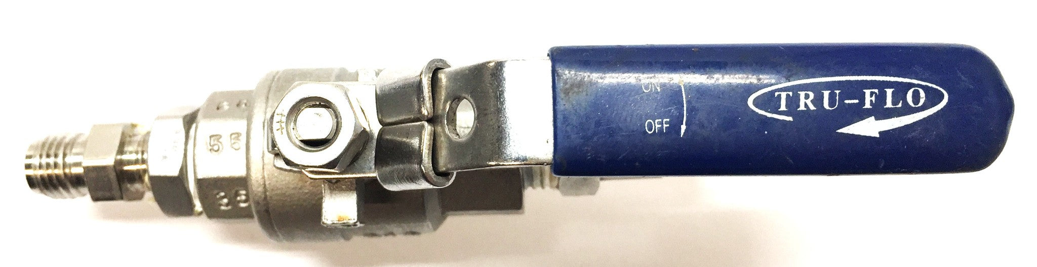 Tru-Flo 7/16"-20 x Quick Connect Ball Flow Control Valve 1000WOG (316) NOS