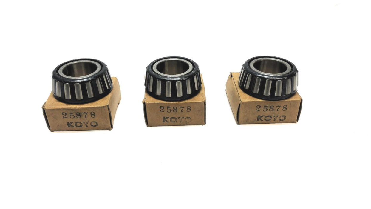 Koyo Tapered Roller Bearing Cone 25878R (25878/25877) [Lot of 3] NOS