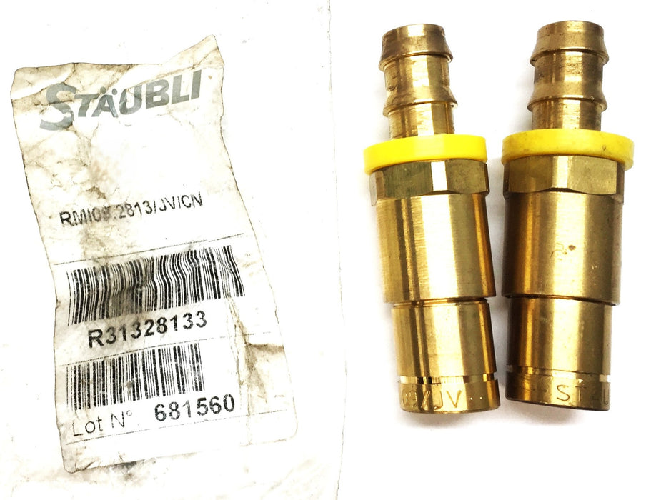 Staubli Hydraulic Coupling Fitting RMI09.2813/JV/CN [Lot of 2] NOS