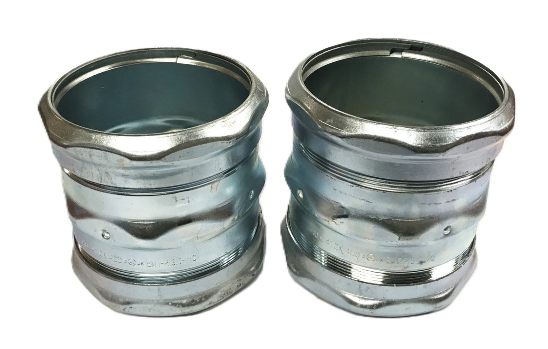 AFC Cable Systems 4 inch EMT Compression Coupling CK400 [Lot of 2] NOS