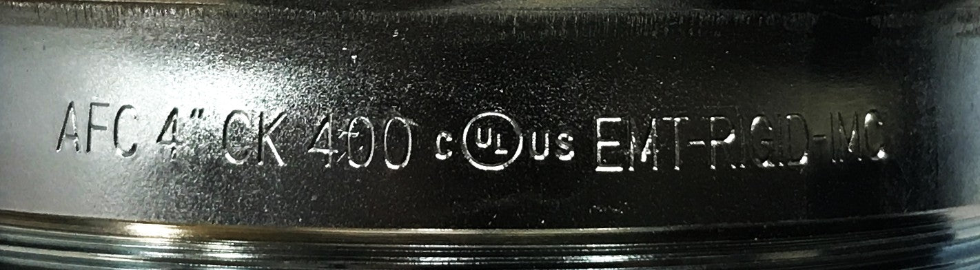 AFC Cable Systems 4 inch EMT Compression Coupling CK400 [Lot of 2] NOS