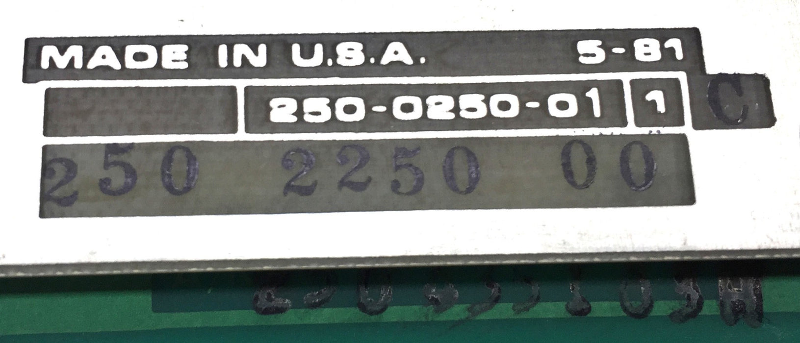 Beckman Industrial PCB Assembly 250-0250-01 (250025001/250225000) USED