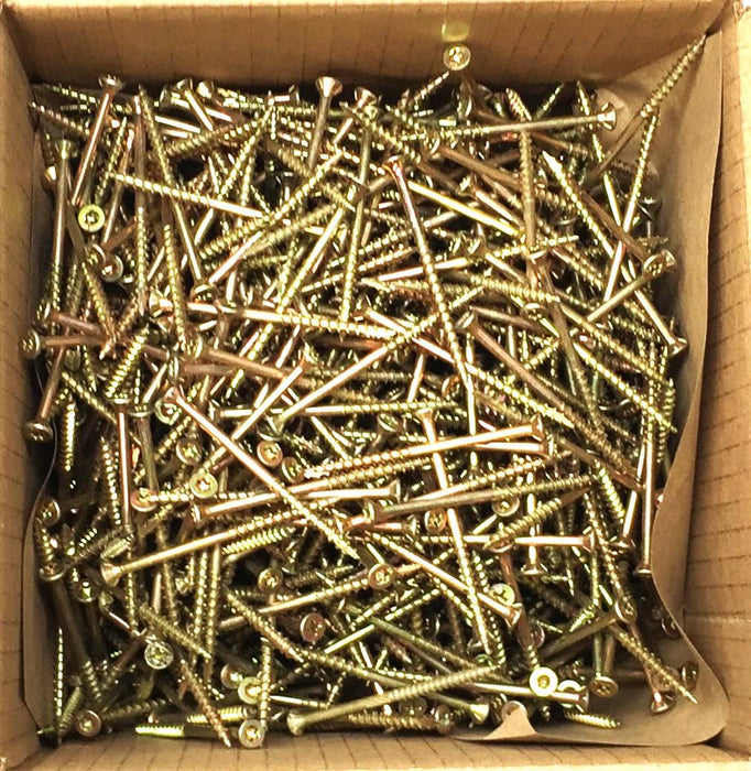 Grip-Rite 10lbs. #8 x 3" Star-Head Yellow Zinc Plated Wood Screws 3GS25BK NOS